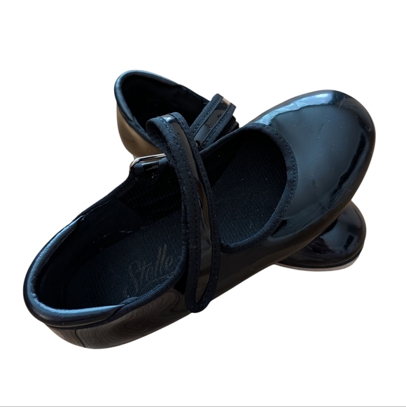 Stelle Tap Shoes for Girls PU Leather Dance Shoes Little Kid Black Size 13 M - Picture 5 of 14